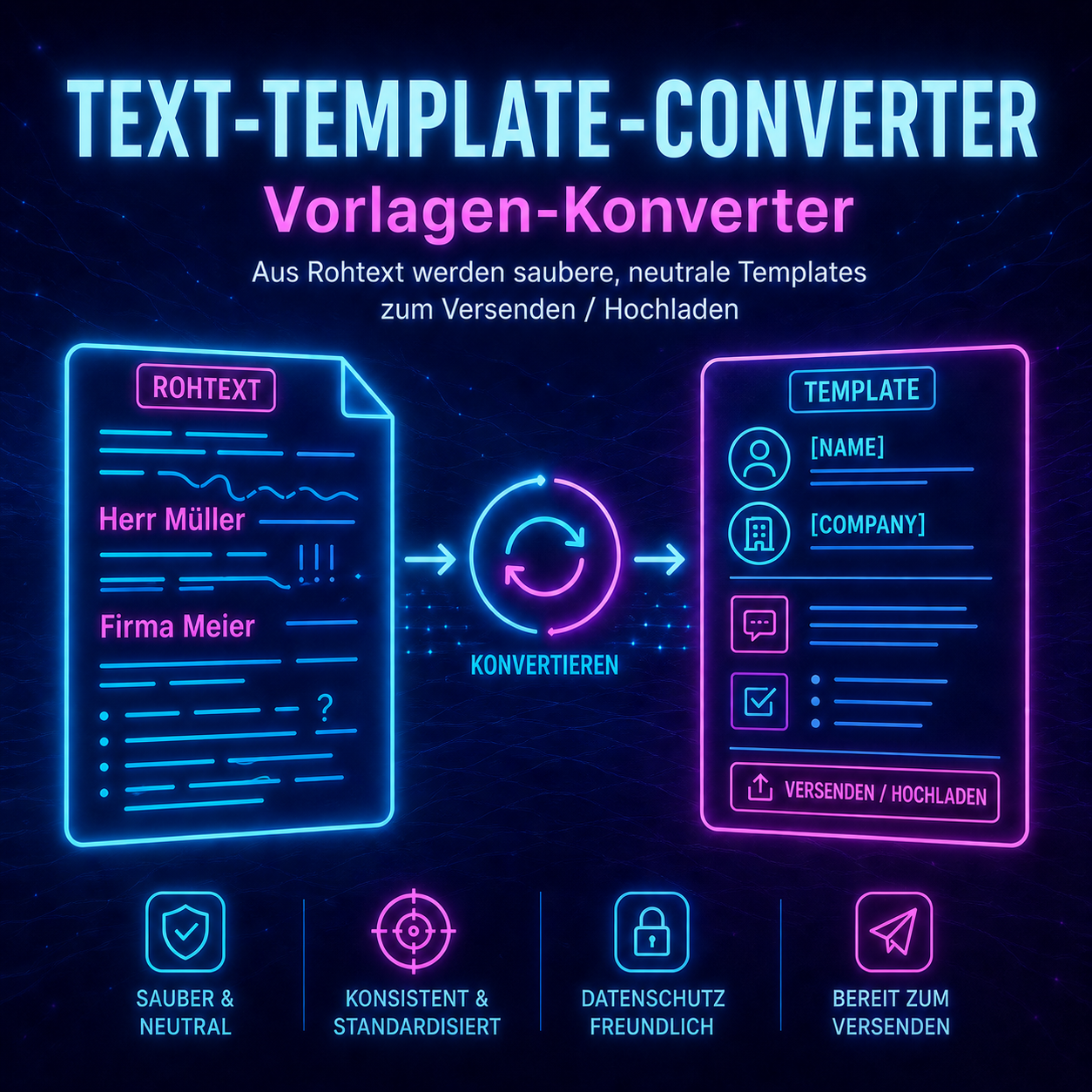 Text-Template-Converter